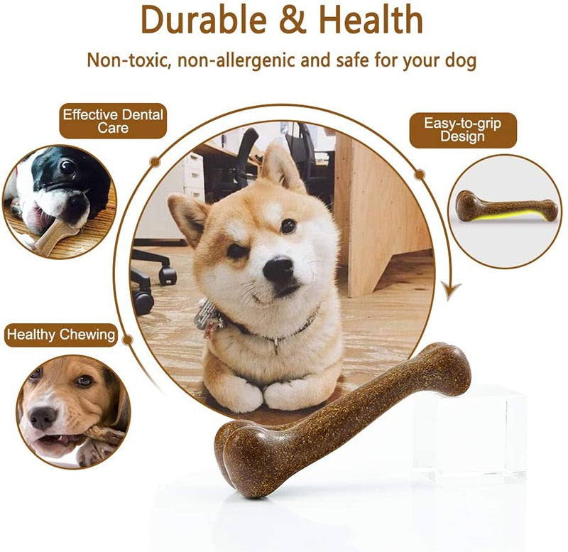 Nearly Indestructible Dog Bone Natural