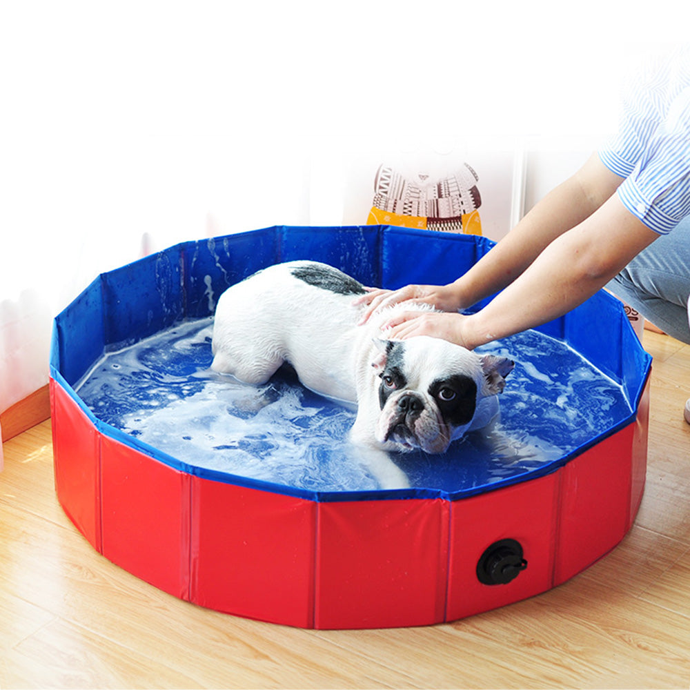 Foldable Dog Swimming Pool Pet SPA Portable PVC Bathing-Abundancy Deals
