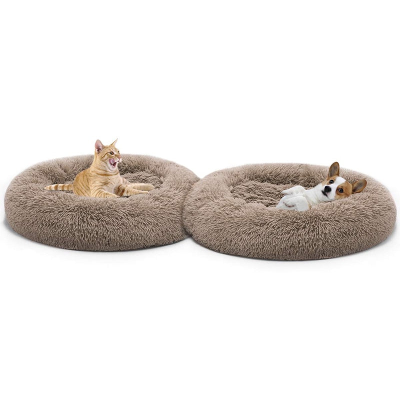 Dog Bed Round Pet Lounger Cushion, Calming Comfy-Abundancy Deals